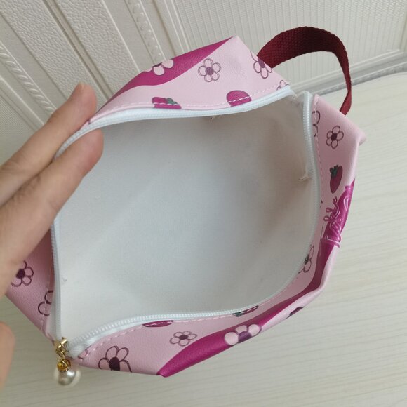 My Melody Pink Make Up Bag Pouch With Side Handle - Picture 3 of 7